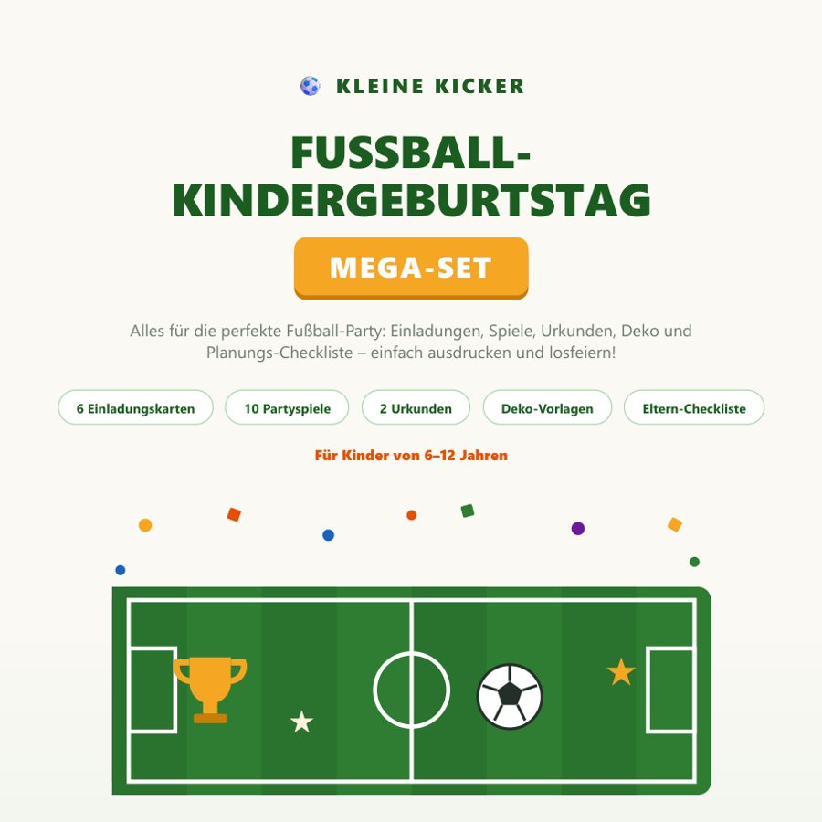 Fußball-Kindergeburtstag Mega-Set