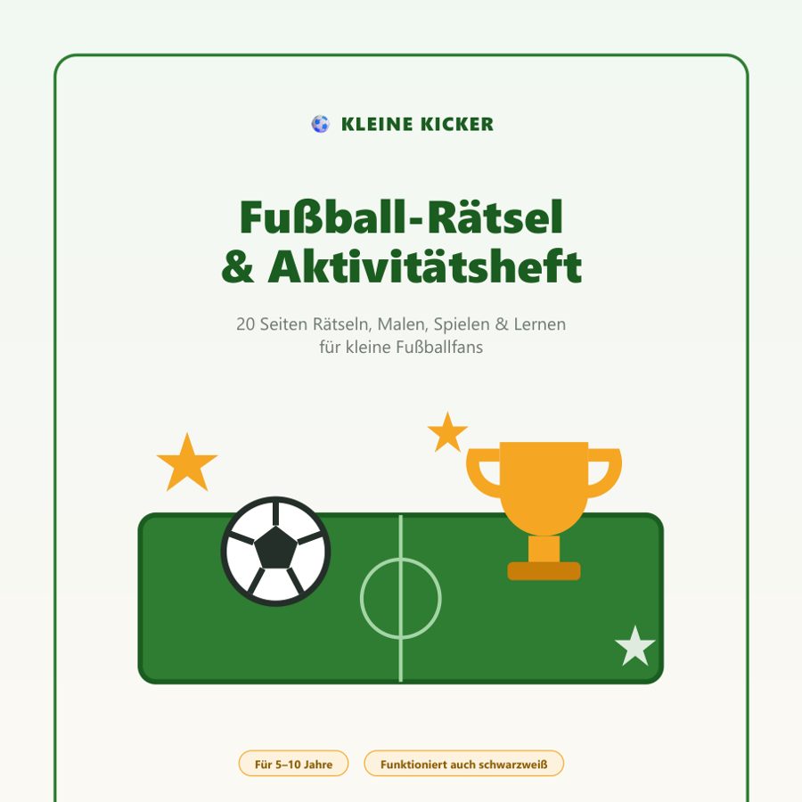 Fußball-Rätsel & Aktivitätsheft